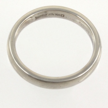 18ct white gold Wedding Ring size I